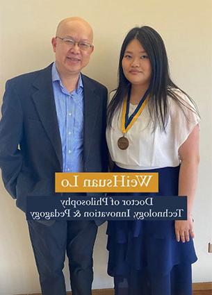 Graduate Student WeiHsuan Lo with faculty member