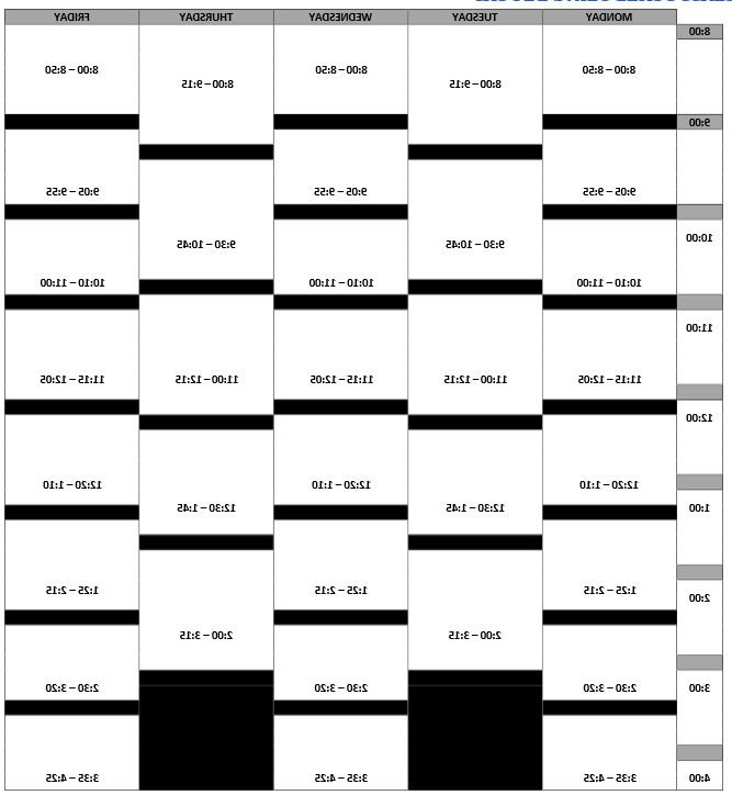 class scheduling blocks